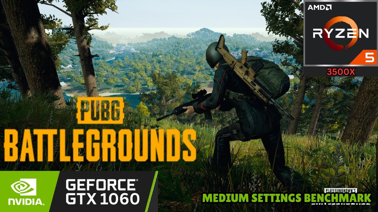 PUBG  BATTLEGROUNDS | GTX 1060 6GB  | Ryzen 5 3500x | Medium settings