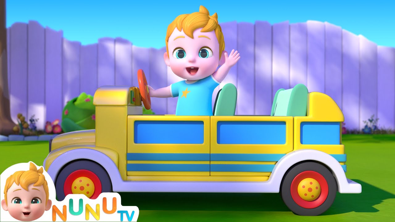 Wheels On The Bus | EP 074 | Nursery Rhymes & Kids Songs | NuNu Tv