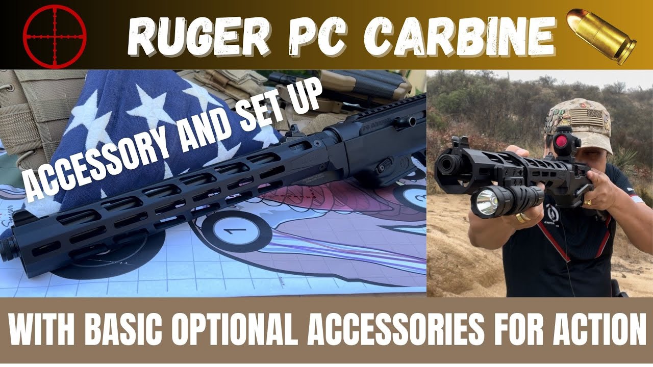 RUGER PC CARBINE WITH BASIC OPTIONAL ACCESSORIES FOR ACTION | ACCESSORY AND SET UP | | EP#64