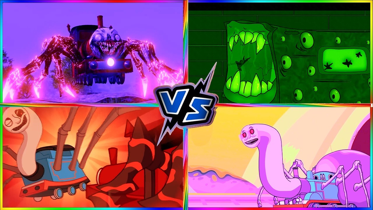 Mutant Train Monster 🆚 Friendly Engine Tiles Hop Showdown Tiles Hop Edm Song#16