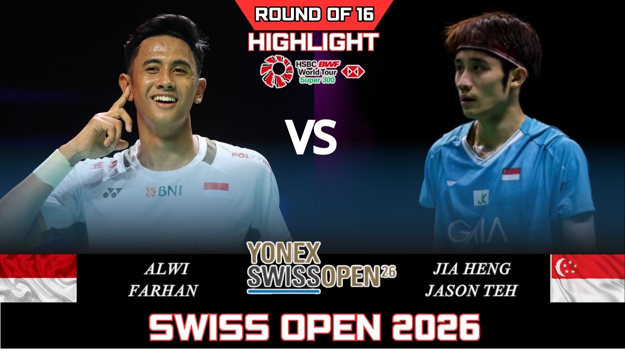 AMAZING! Alwi FARHAN (INA) vs Jia Heng Jason TEH (SGP)[MS]R16 | Swiss Open 2026 Badminton