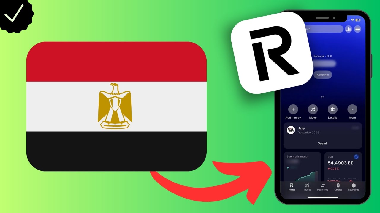 How to Create a Egyptian Pound Bank Account on Revolut?