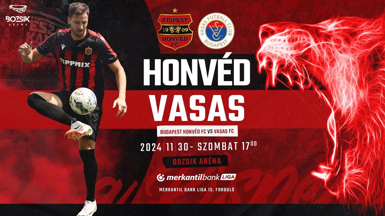 Budapest Honvéd FC - Vasas FC 1-0, Merkantil Bank Liga, 15. - összefoglaló