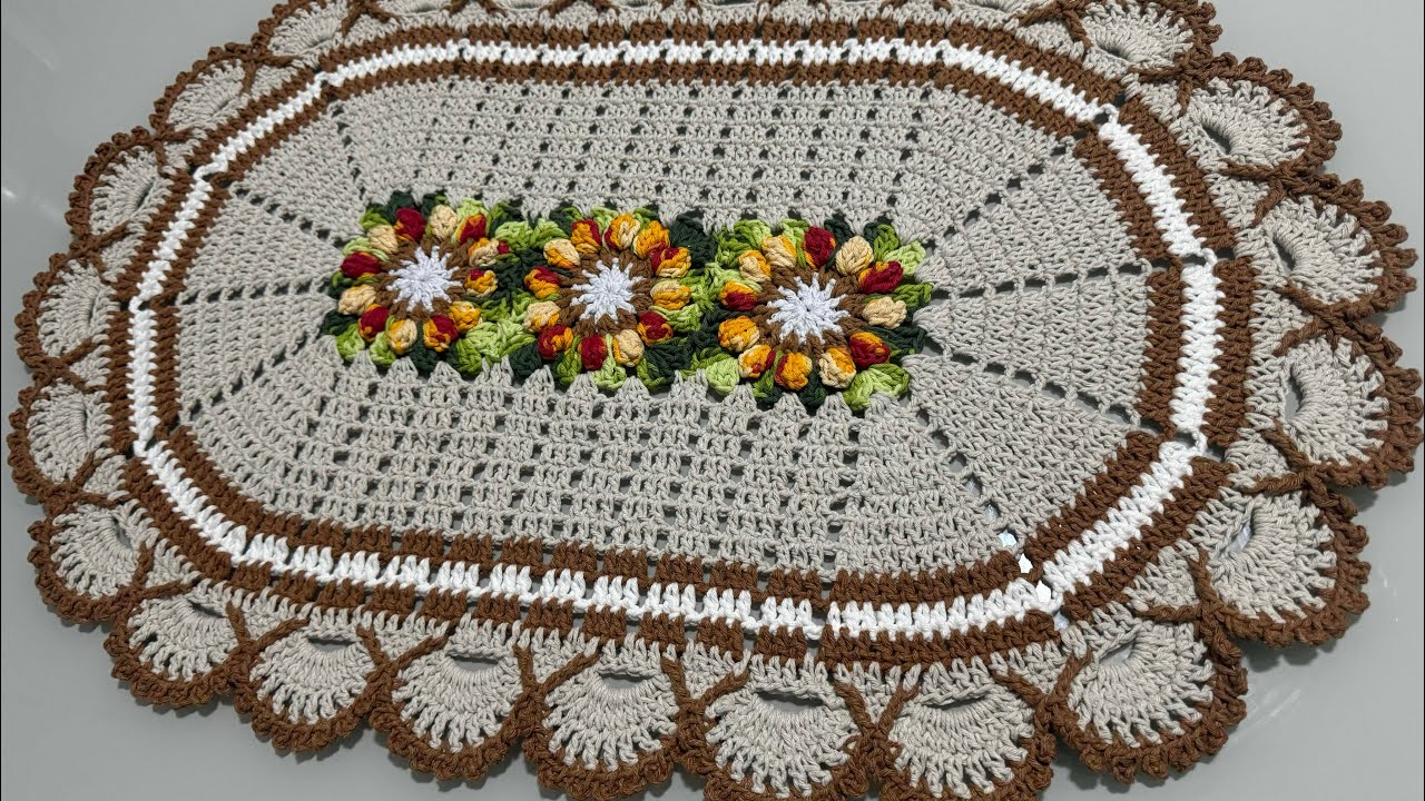 Tapete Oval Flora Fácil Rápido E Econômico Passo A Passo Completo