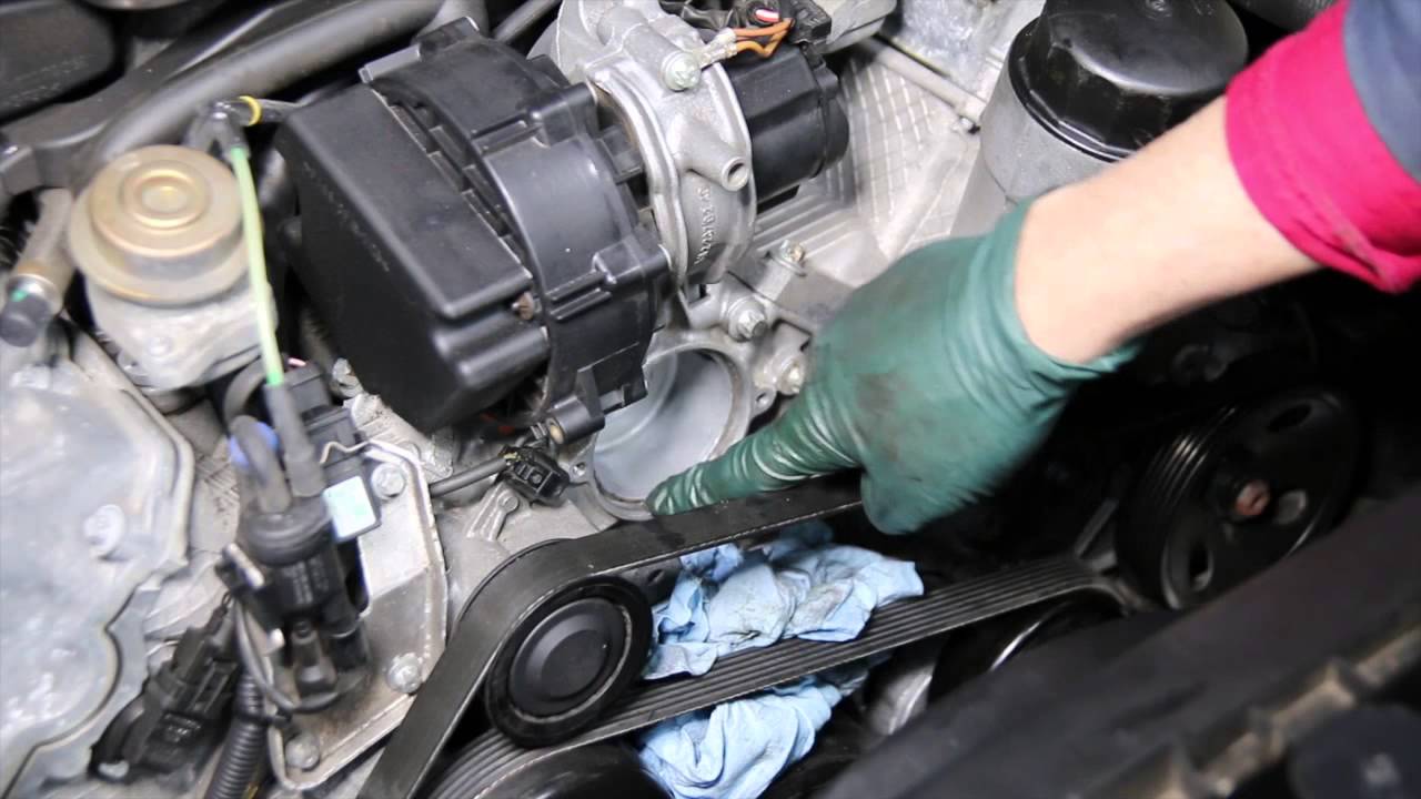 Как заменить термостат в двигателе Mercedes V6 1998-2005 M112