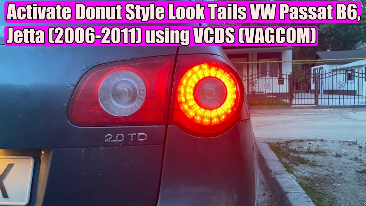 How to activate Donut Style Look Tails on VW Passat B6, Jetta, Golf 5 (2004-2011) using VCDS /VAGCOM