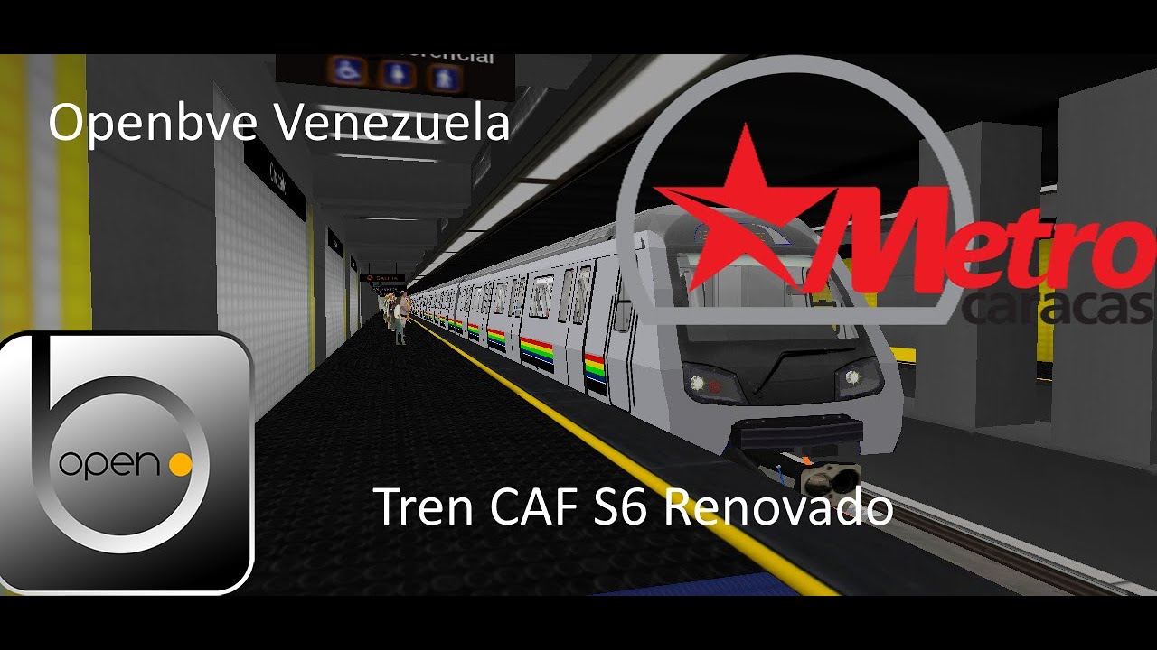 Openbve Metro De Caracas Línea 1 Ingresando a la estación plaza Venezuela dirección palo verde