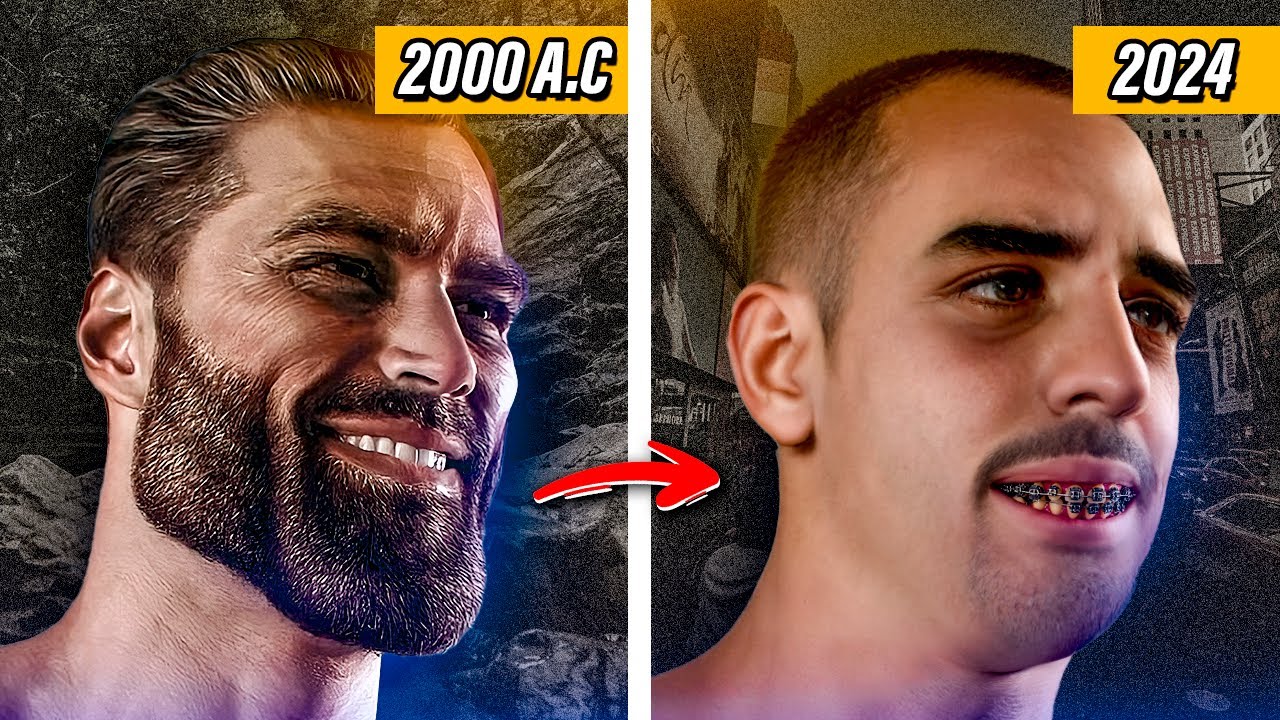 Nossos antepassados tinham o ROSTO DEFINIDO | Mewing 🤯