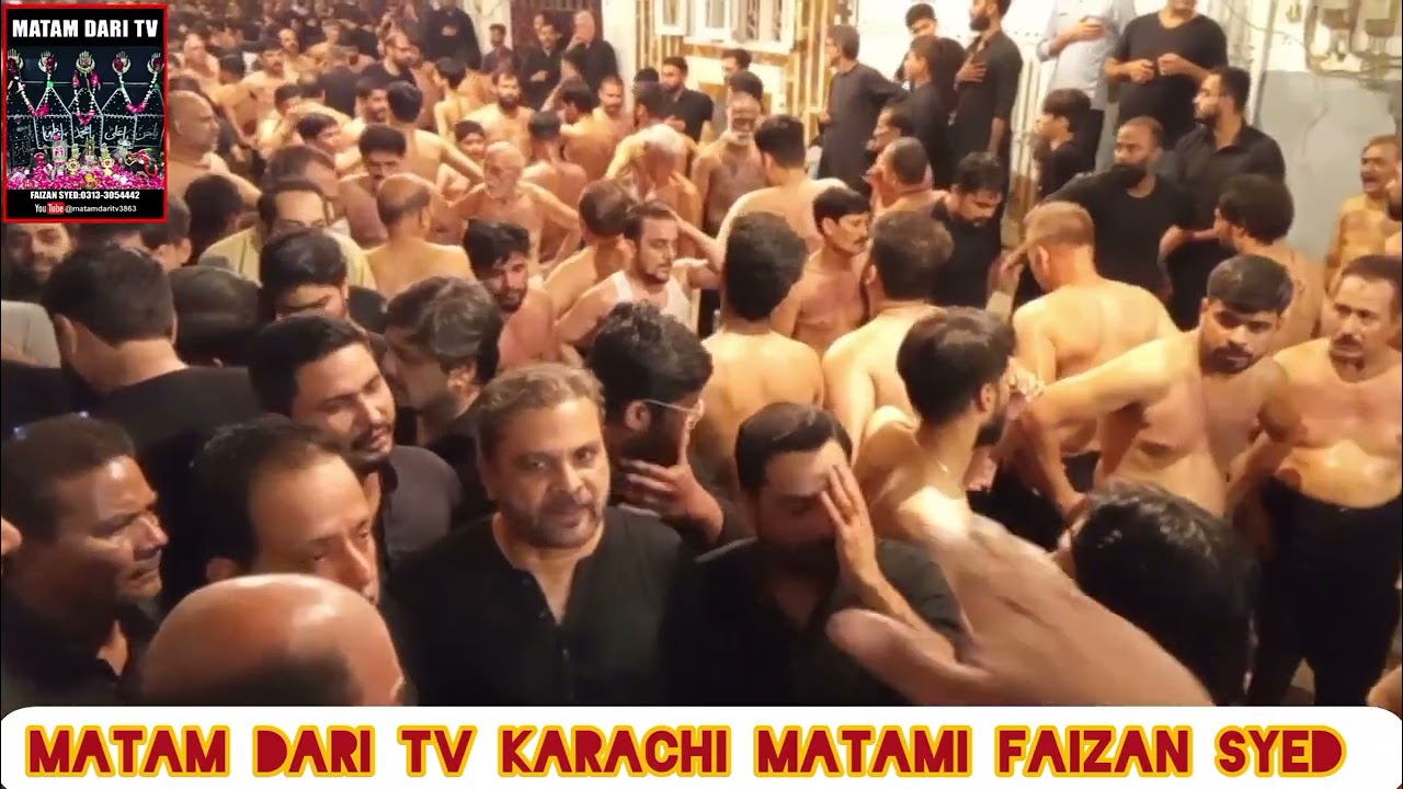 Anjuman E Shabab Ul.Momineen Matam.Dari 7 Safar 2 August 2025 incholi Block 20 karachi pakistan 