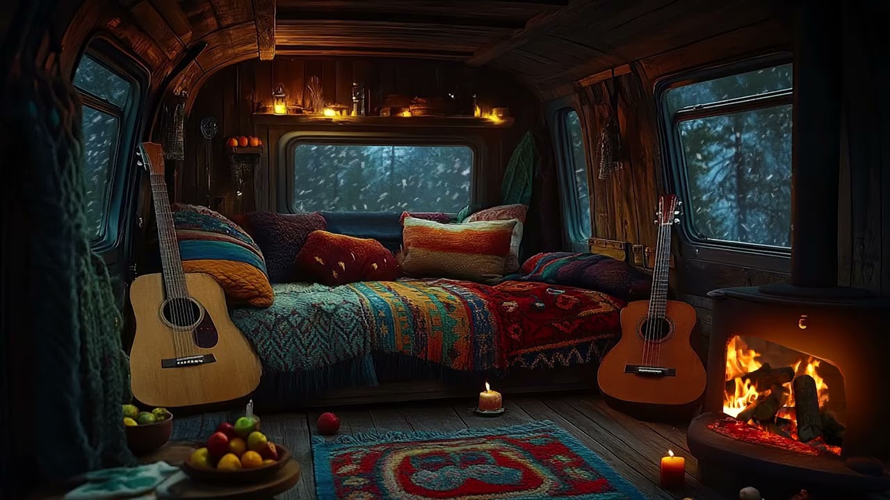 Sleeping in a Car During a Winter Blizzard | Howling Wind Sounds for Deep Sleep