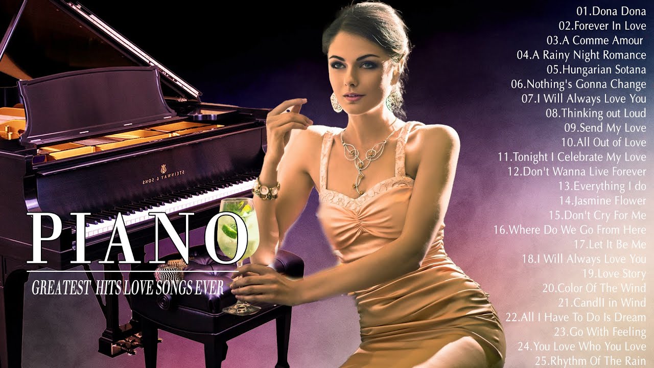 The Most Beautiful Piano Love Songs Of All Time - Best Relaxing Piano Instrumental Music Hits