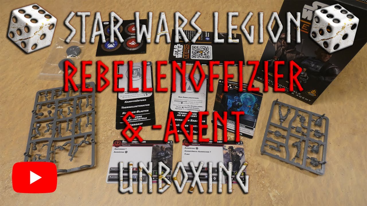 Star Wars Legion Unboxing - Rebellenoffizier und -agent