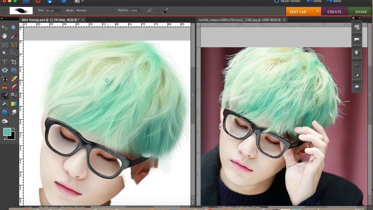 Mint Yoongi - BTS Speedpaint