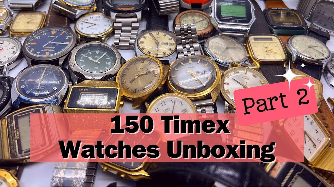 150 Vintage Timex Mystery Watch Lot Box Unboxing Part 2 | Huge Timex Watch Collection