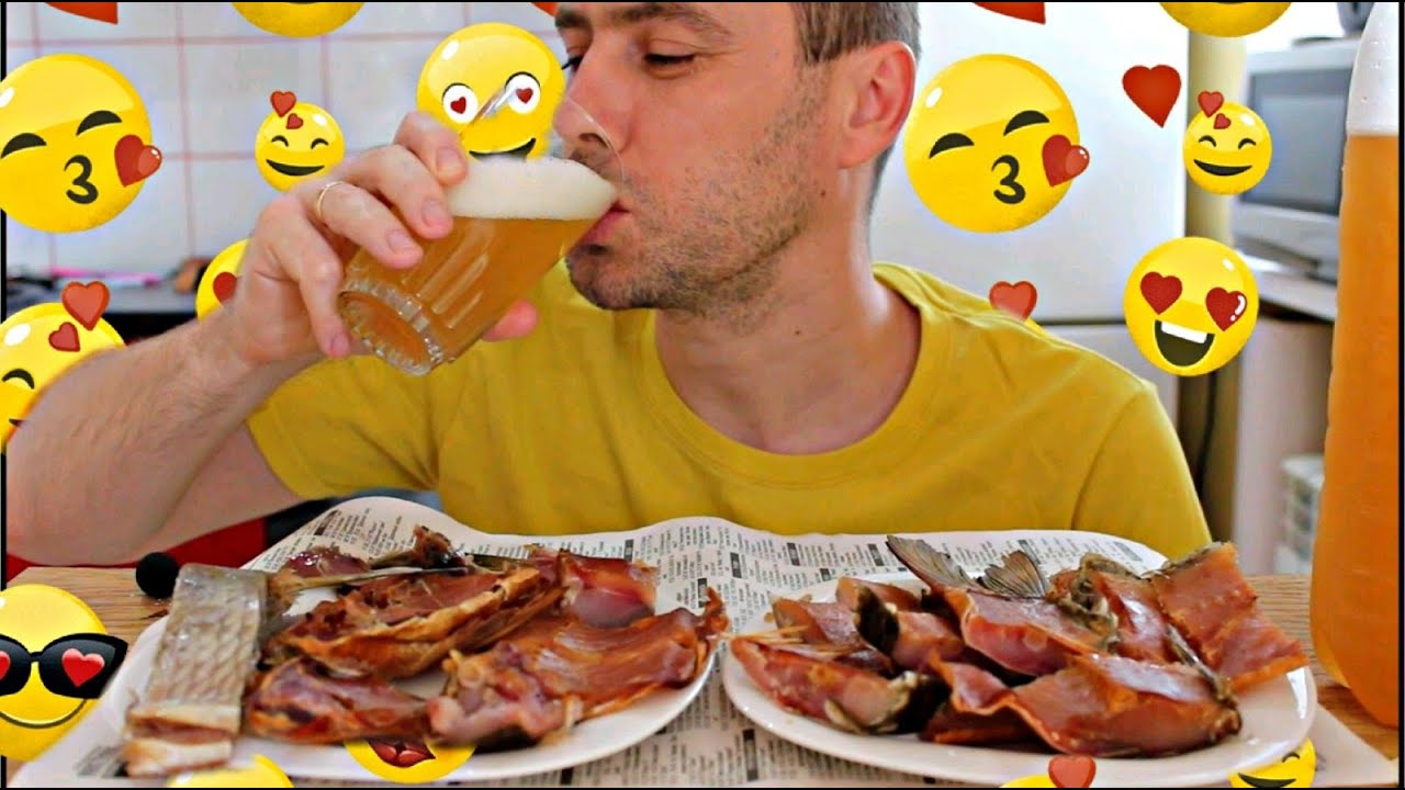 МУКБАНГ ПИВО, РЫБА | ХОРОШЕЕ НАСТРОЕНИЕ, РЫБАЛКА | MUKBANG BEER, FISH | не ASMR | eating show | 먹방
