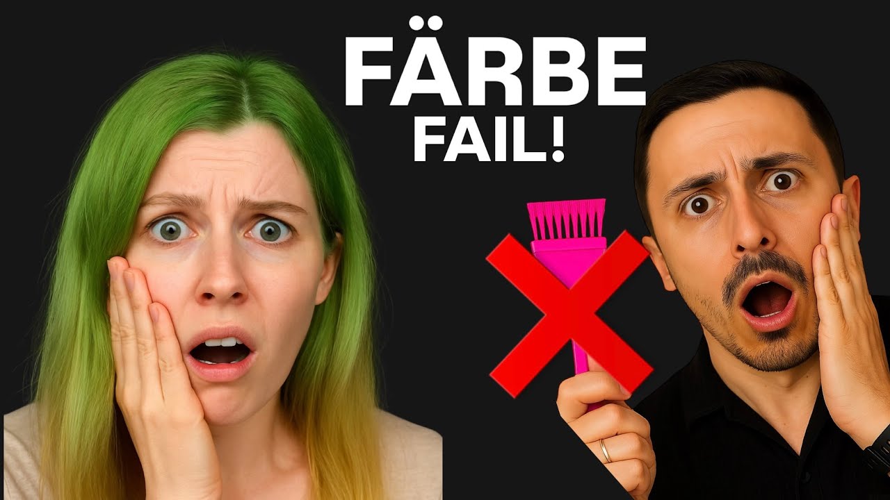 Haare GRÜN nach dem Färben? Profi Tipps vom Friseurmeister 🧐🆘