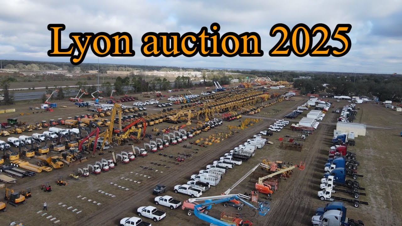 Huge heavy equipment and truck auction in Florida the 2025 Lyon auction did not disappoint or did it