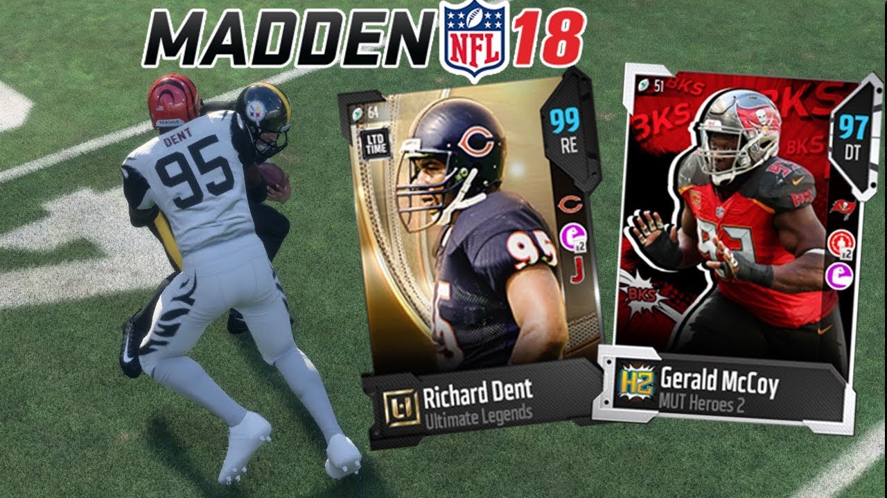 RICHARD DENT AND GERALD MCCOY! BEAST MODE! MY FIRST 99 OVR | MADDEN 18 ULTIMATE TEAM