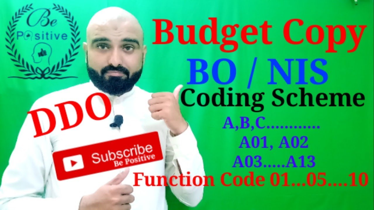 Special Coding Scheme | Learn about the Budget Copy | NIS