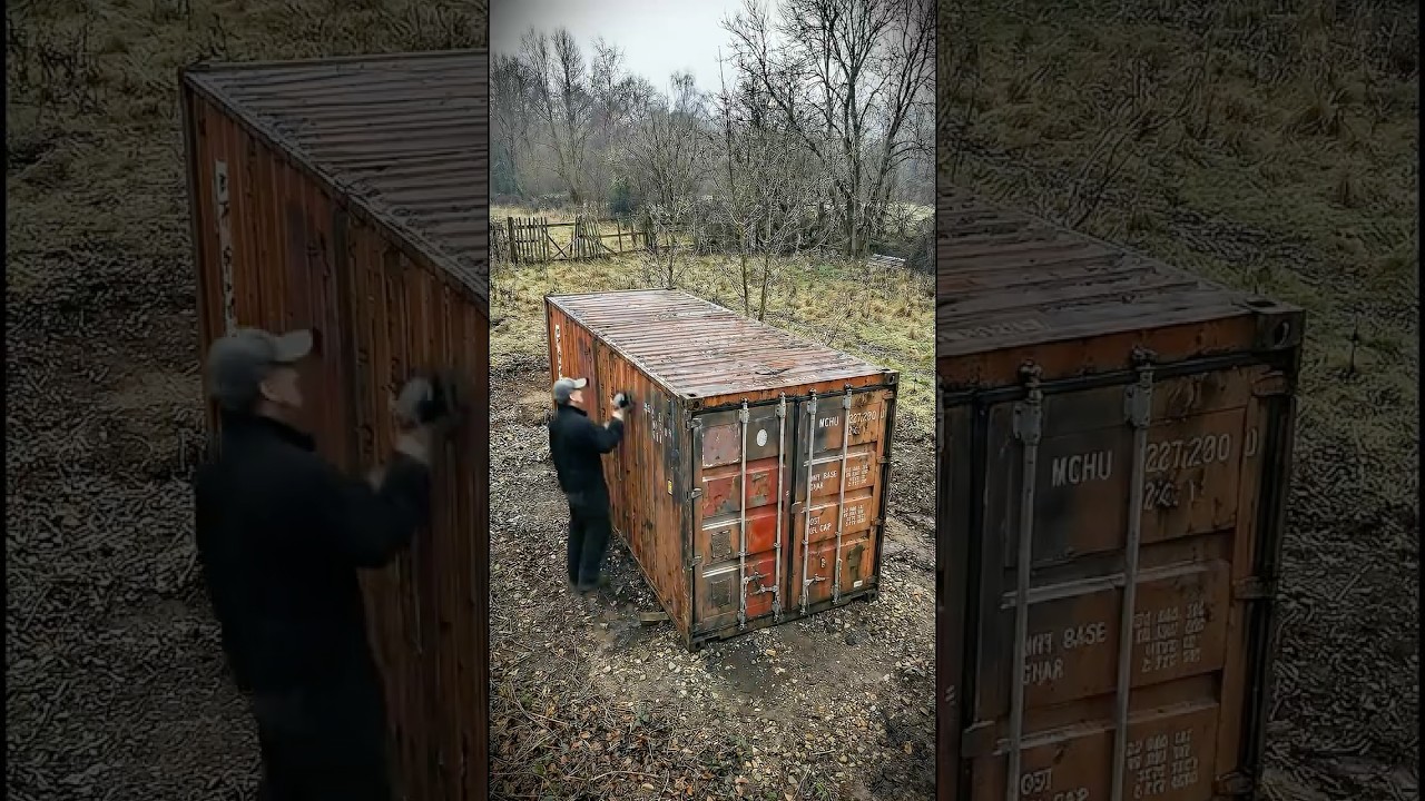 From Rusty Container to Cozy Sauna 😮 