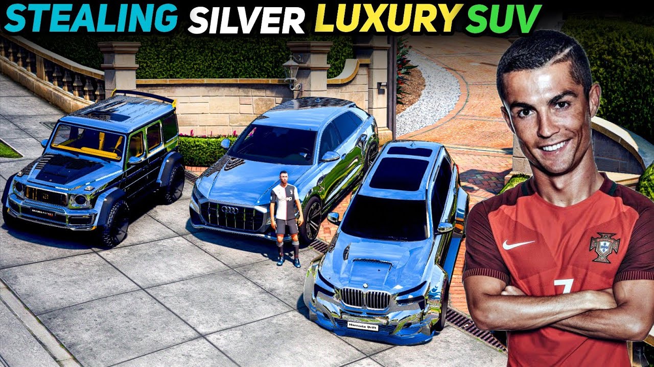 Stealing Sliver Suv With Cristiano Ronaldo in Gta 5!
