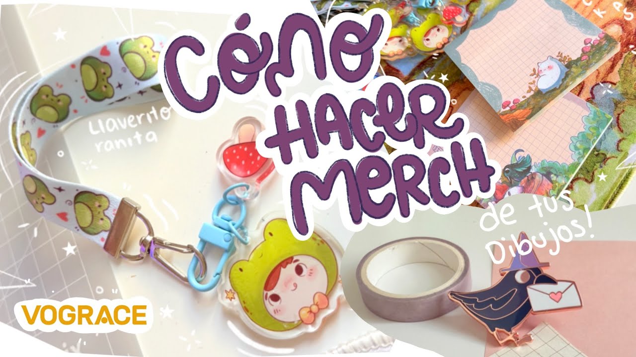 COMO HACER TU MERCH de tus dibujos ⊹ ࣪ ˖  VOGRACE
