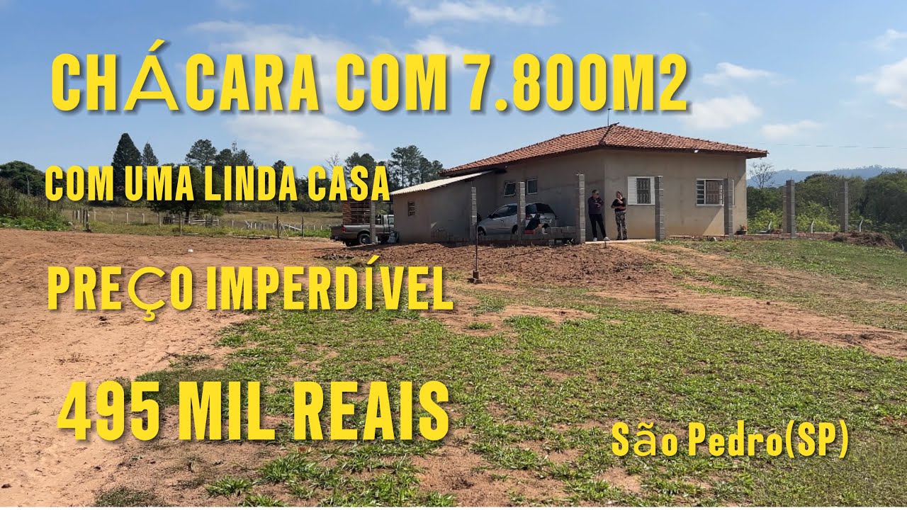 CHÁCARA DE 7.800 M2 COM CASA, TODA ALAMBRADA NO BAIRRO ALPES DAS ÁGUAS, POR UM PREÇO INACREDITÁVEL