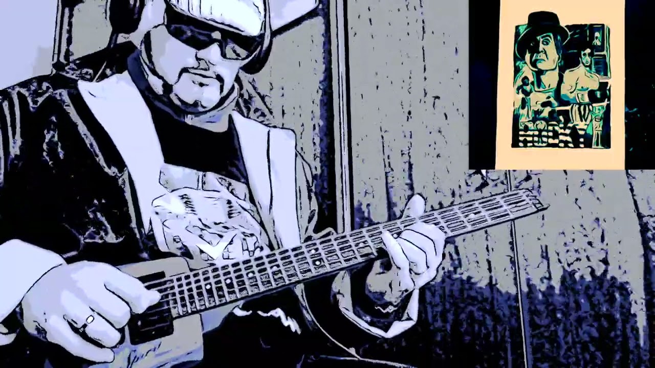 ROCKY III Soundtrack Mickey Guitar Synth Cover Electronic Version