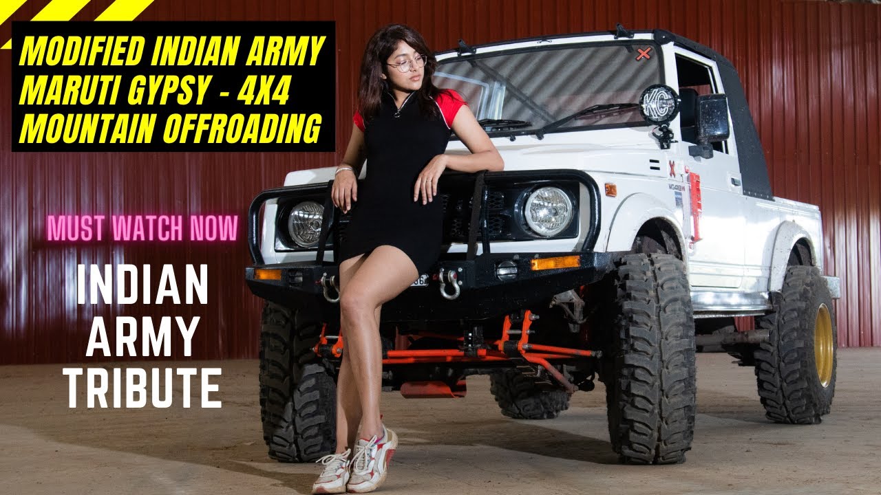 Модифицированный армейский внедорожник Maruti Gypsy 4X4 для езды по бездорожью — дань уважения ин...
