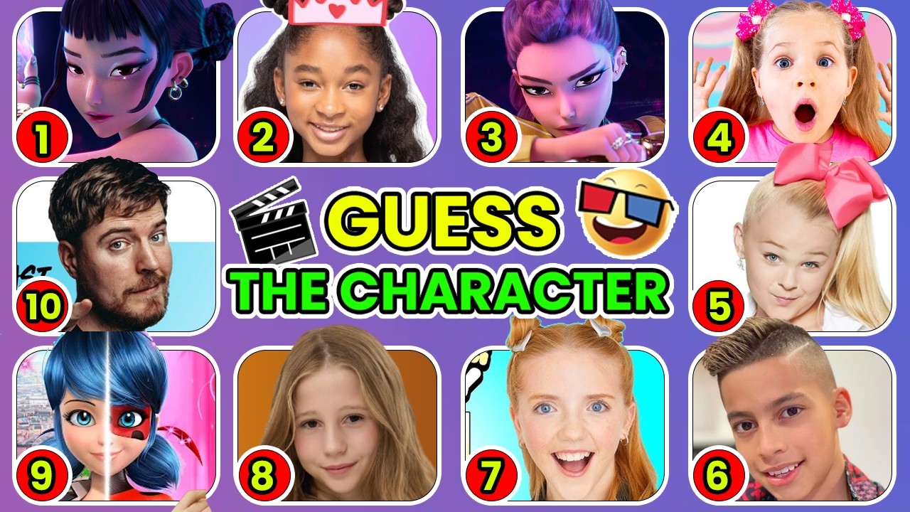 Guess Who’s Dancing ~  Like Nastya, MrBeast, Rumi, Zoey,Diana ,Lay Lay,Ferran,Laydy Bug| Deep Quiz