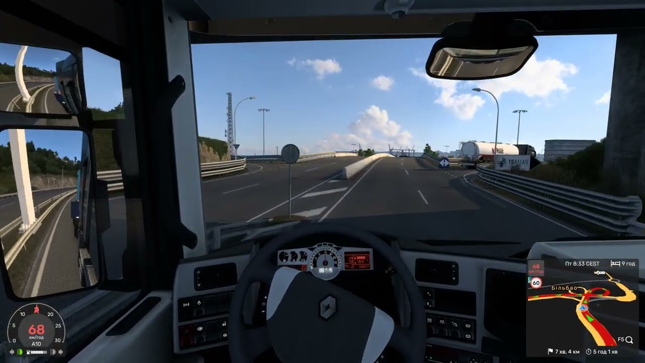 Euro Truck Simulator 2 Доставляємо великі контейнери по Іспанії (9 т) №1