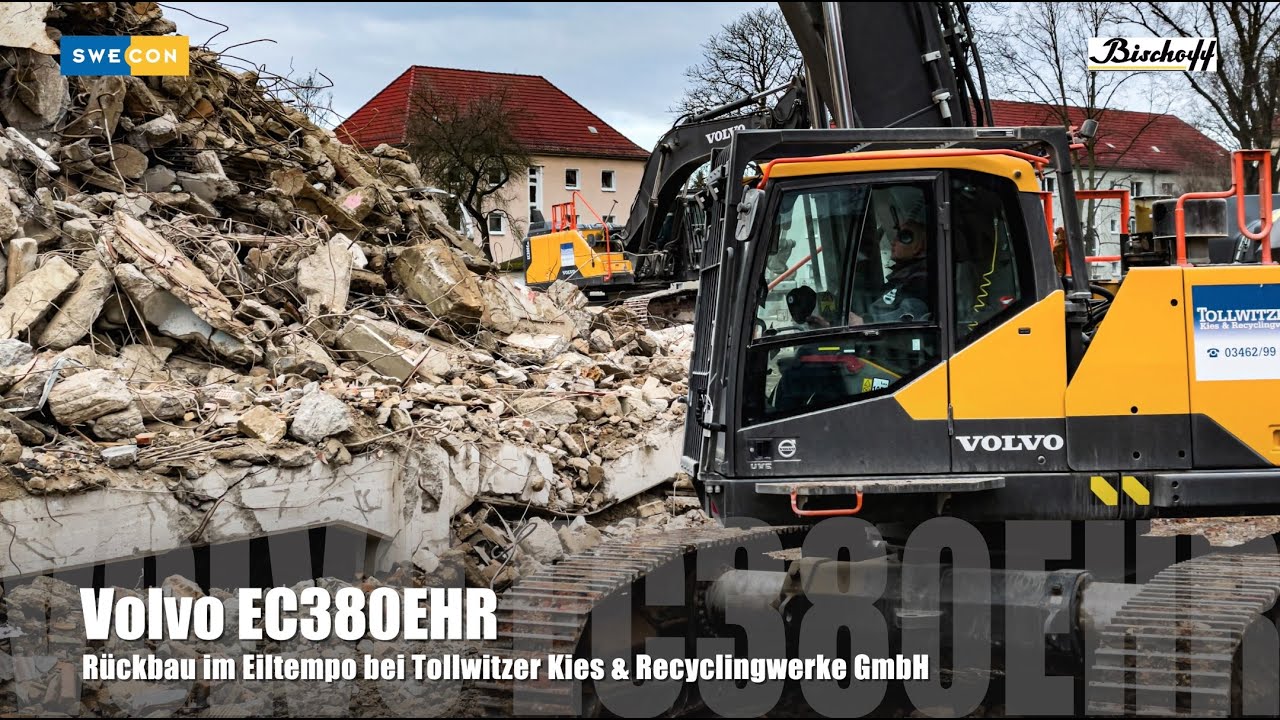 Volvo EC380EHR.... R&uuml;ckbau im Eiltempo durch Firma Tollwitzer.