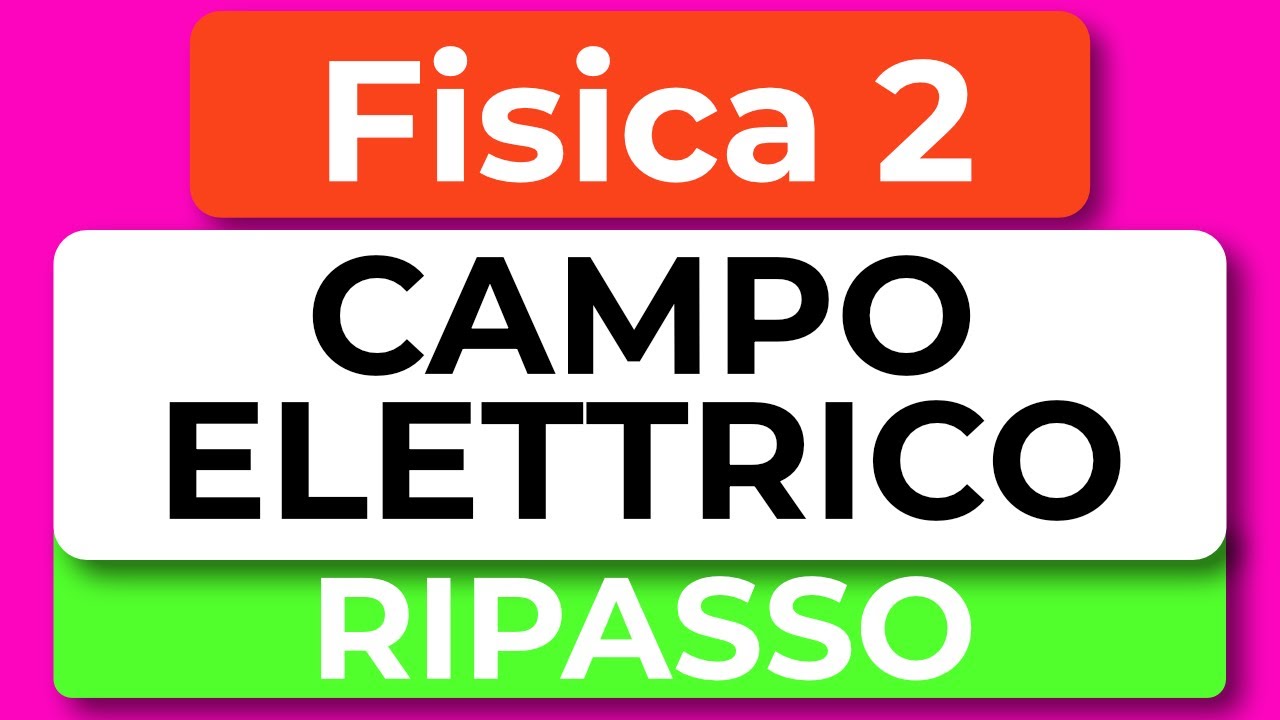 Ripasso Fisica 2 | Campo Elettrico: Legge di Gauss, Dipoli, Condensatori, Energie
