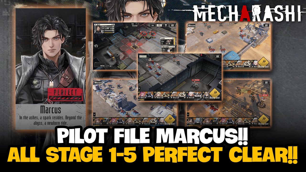 PILOT FILE  MARCUS ALL STAGE 1-5 PERFECT COMPLETE!! ALL ACHIEVEMENT COMPLETED!! - Mecharashi