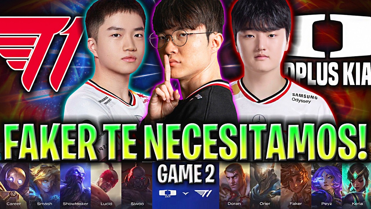 T1 NECESITA QUE FAKER SE ACTIVE!🔥 | T1 vs DK Game 2 LCK CUP PLAYOFFS 2026 en ESPAÑOL