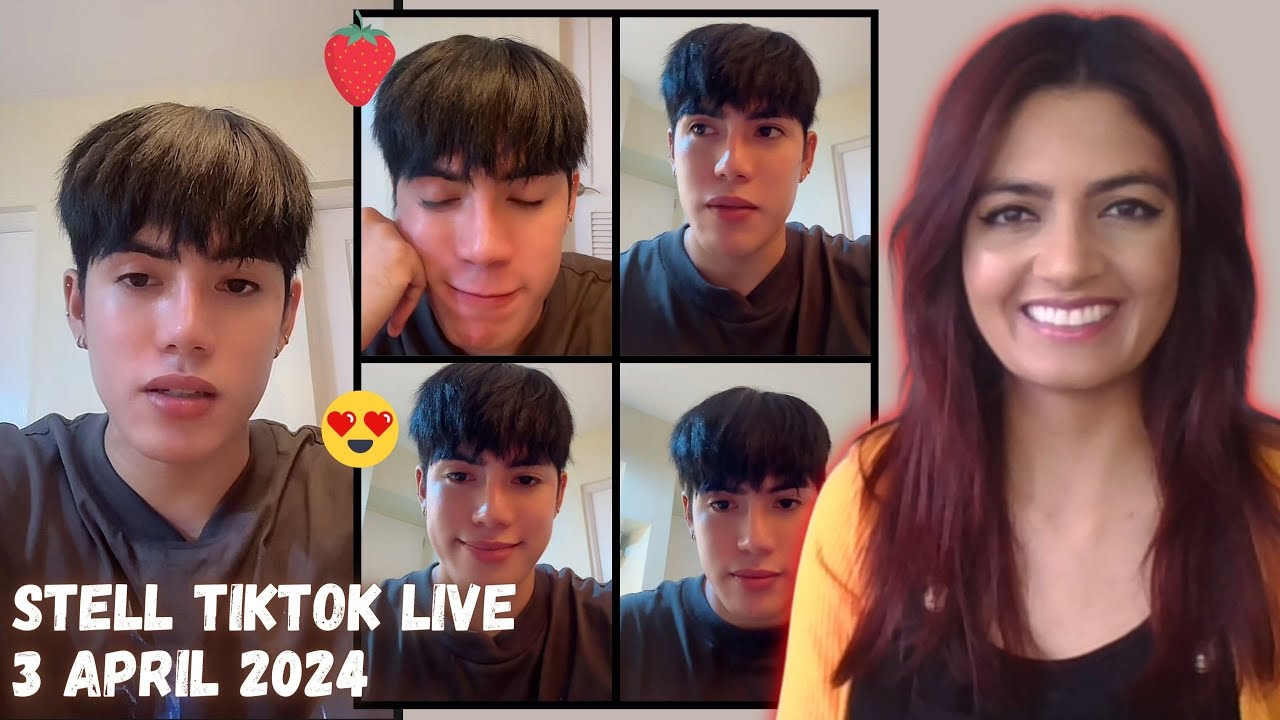 I LOVE STELL 🍓 | Watching Stell's TIKTOK Live April 3 2024 | Oh he's hyper and he's sooo naughty!