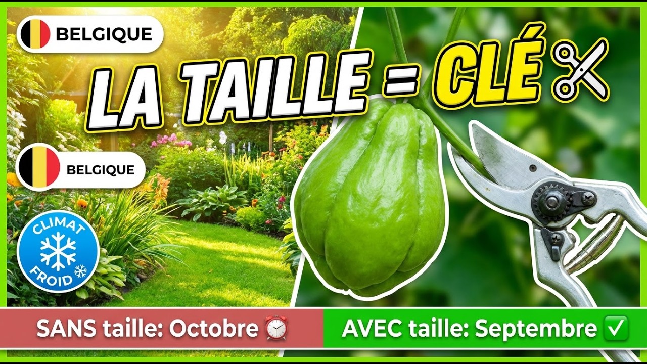 Cultiver la Chayotte au Nord : Comment GAGNER 1 Mois avec la Taille !