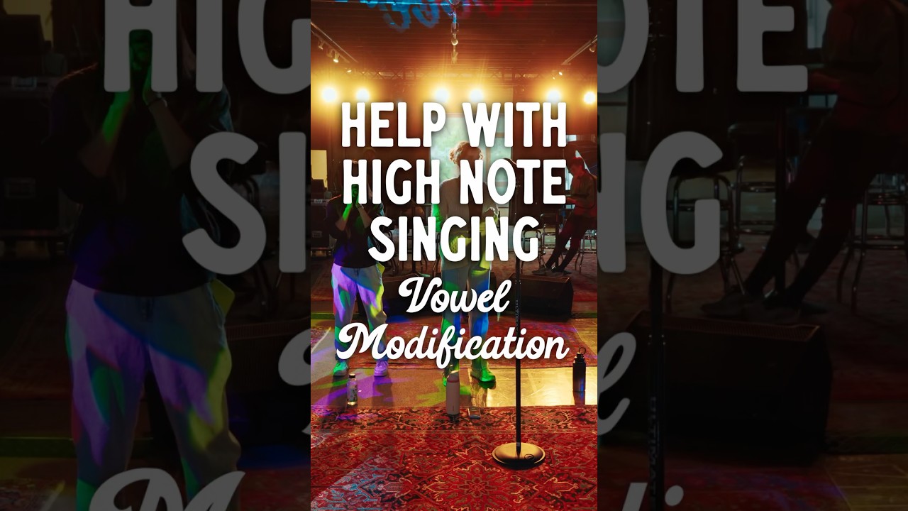 Help with Singing High Notes: Vowel Modification #voice #singing #singer #singinglessons #shorts