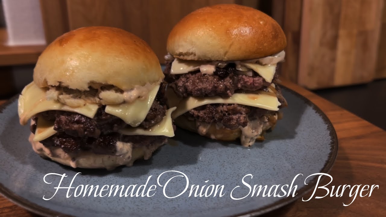 Onion Burger With Homemade Buns!