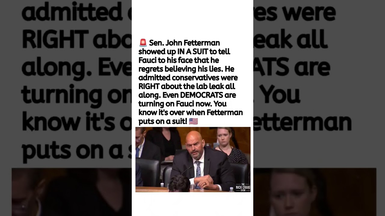 John Fetterman's Fauci Comments Spark New COVID Debate 🇺🇸