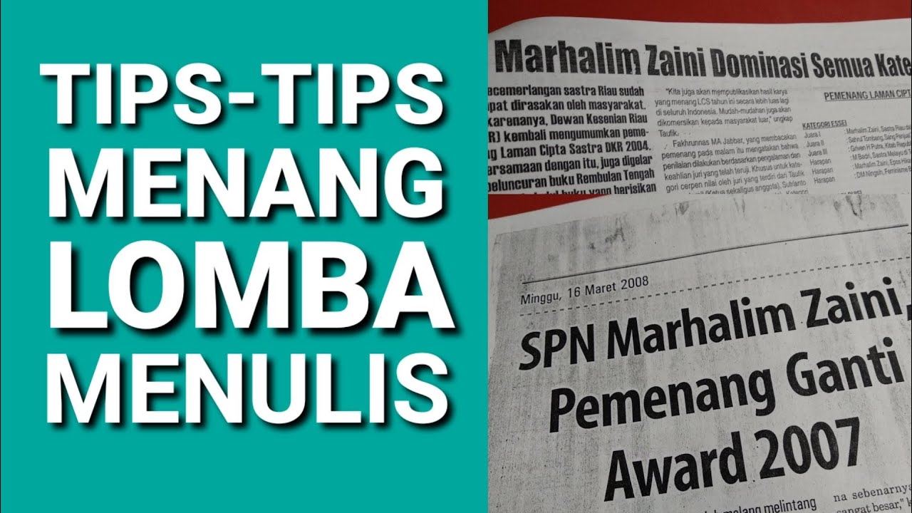 TIPS-TIPS MENANG LOMBA MENULIS