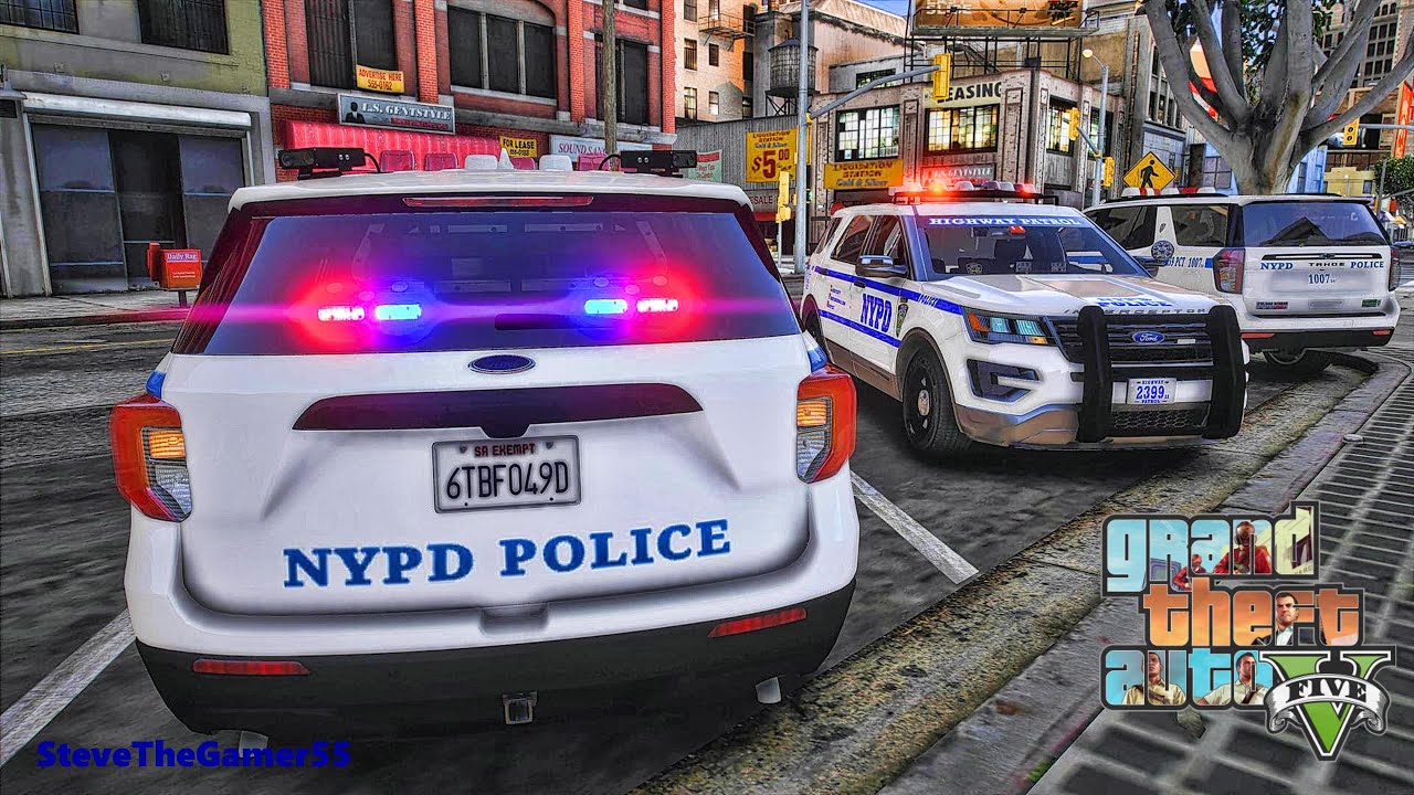 City Patrol|| GTA 5 Mod Lspdfr|| NYPD #lspdfr #stevethegamer55