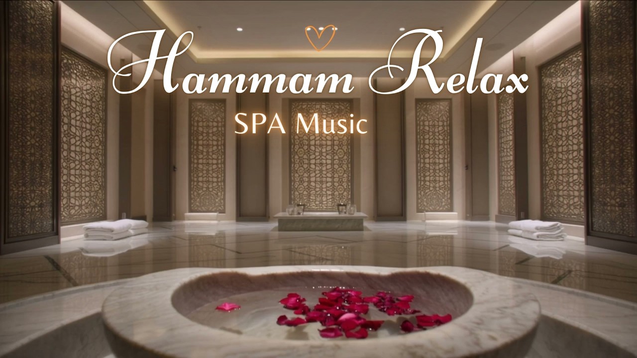 🌺 Quiet Hammam Spa Ambience • 3 Hours Still Water, Marble & Deep Relaxation | Hammam Relax 🌫️