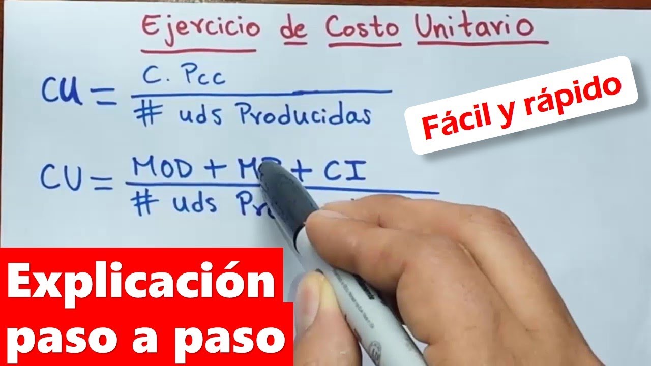Ejercicio de Costo Unitario