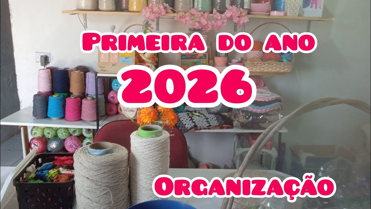 Primeira organização do ateliê de 2026