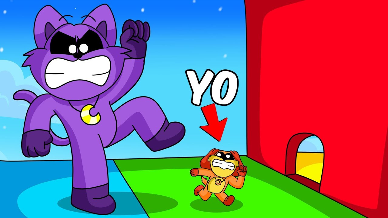 CATNAP y DOGDAY JUEGAN a PEQUEÑO vs GIGANTE en Roblox! 😂 CATNAP y DOGDAY en ROBLOX