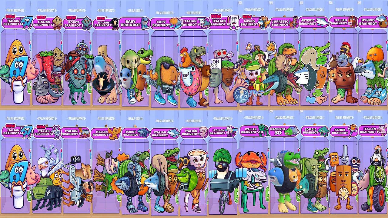 ALL 25 Brainrot Modes 🔥 Full Boss Showcase | Merge Fellas