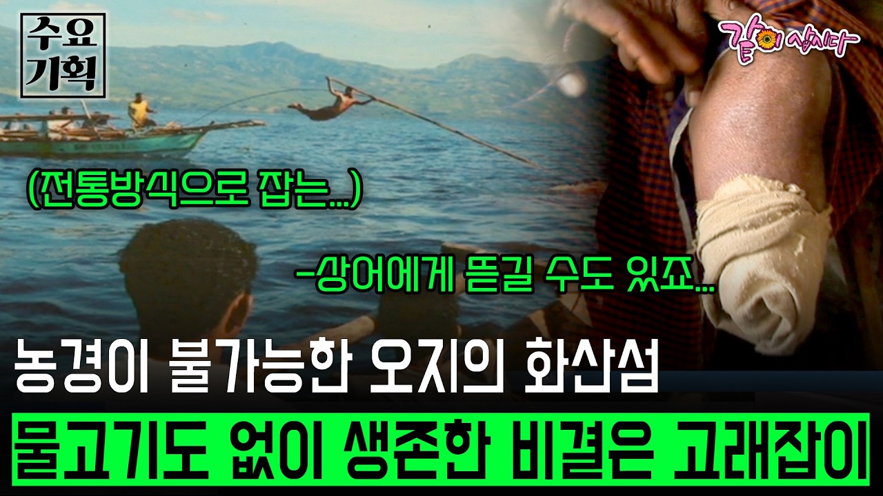 [수요기획] 우리 마을은 자연의 일부로서 살아갑니다.농경이 불가능한 화산섬에 자리잡은 라마레라 마을은 물고기도 없이 고래잡이로 생존했다... | KBS 2009.06.10