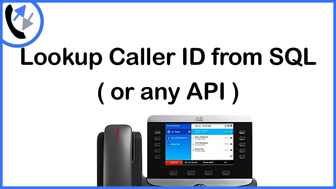 Cisco CURRI API - Change Caller ID dynamically from SQL or Web API