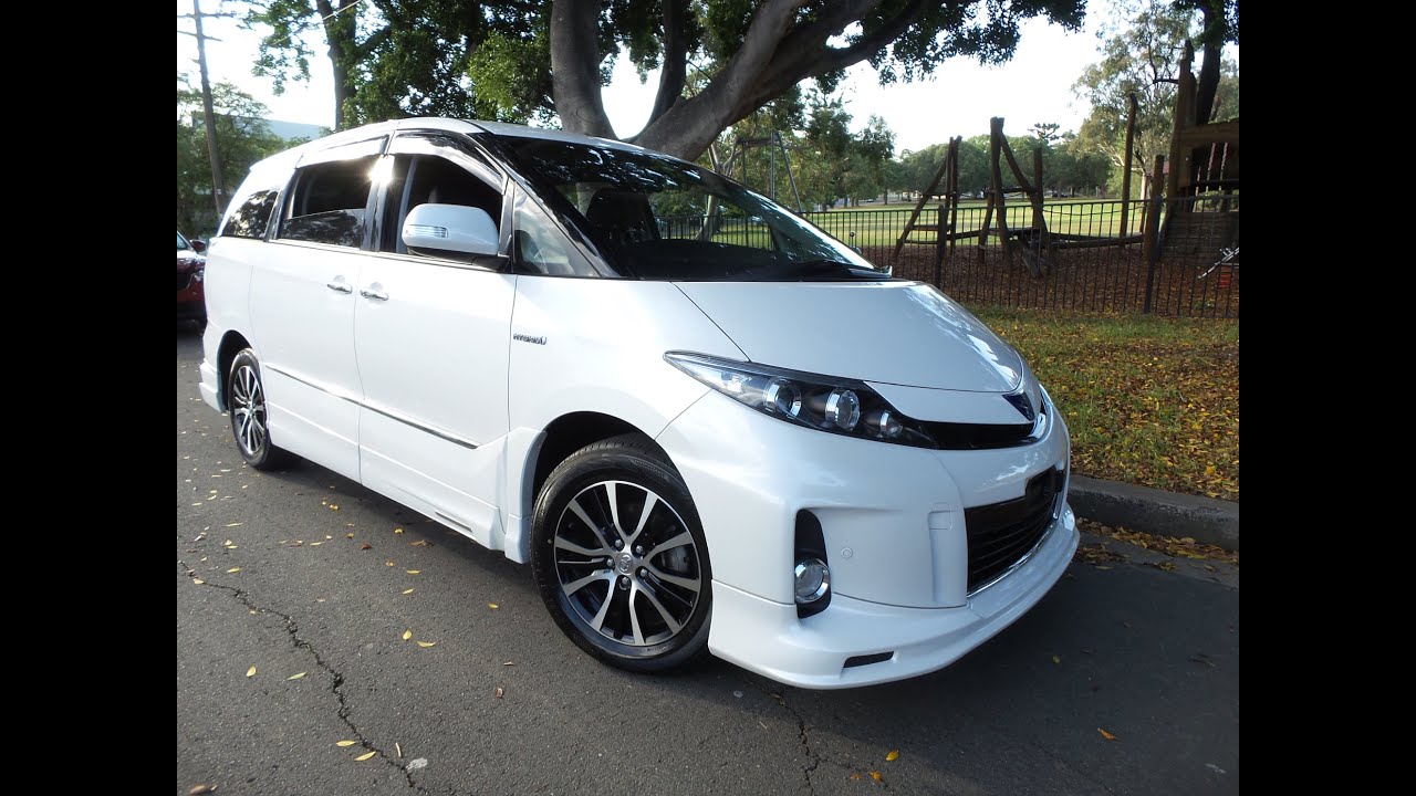 Tarago hybrid Estima 2015 Aeras Leather Edition 7 seater 4WD For Sale @ www.SunRIseCars.com.au